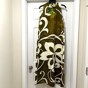 Vintage Hawaiian Barkcloth Maxi